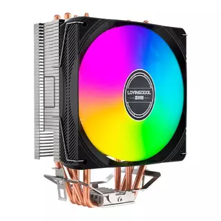 Cooler Para Processador Loving Cool X400B, Rainbow, 120mm, Preto, LC-X400B em Oferta na Shopee