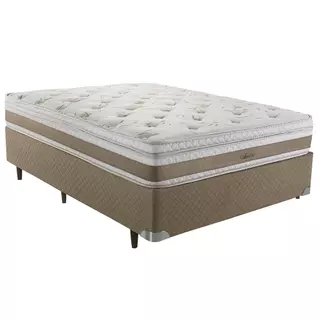 Cama Box Viúva Herval Amore, Molas Ensacadas, 67x128x188 cm em Oferta na Shopee