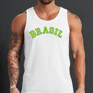 Camiseta Regata Masculina Brasil copa do mundo treino e Lazer 100% algodão em Oferta na Shopee