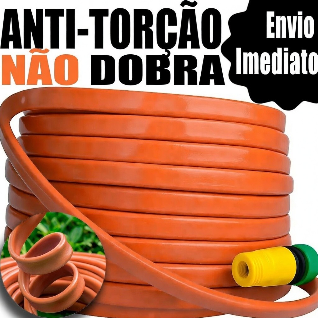 Mangueira de Jardim Anti Torção Flexivel Anti Dobras Reforçada 05/10/15/20/25/30/35 e 50 Metros