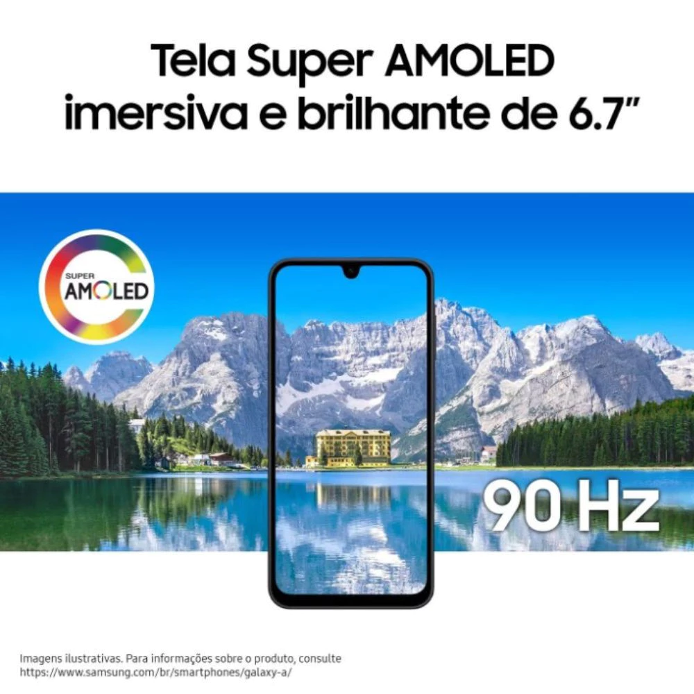 Celular Galaxy A17 4G Tela 6.7 128GB Super AMOLED Câmera Tripla 50MP Samsung - Preto — foto 5 de 5