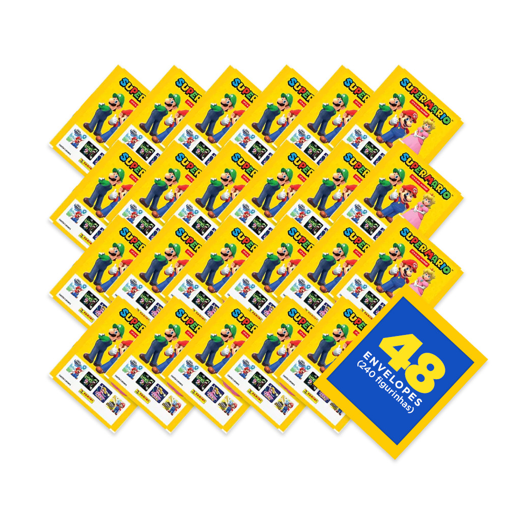 Super Mario 2026 - It’s-a me, Mario! - Contém 48 Envelopes (240 ...