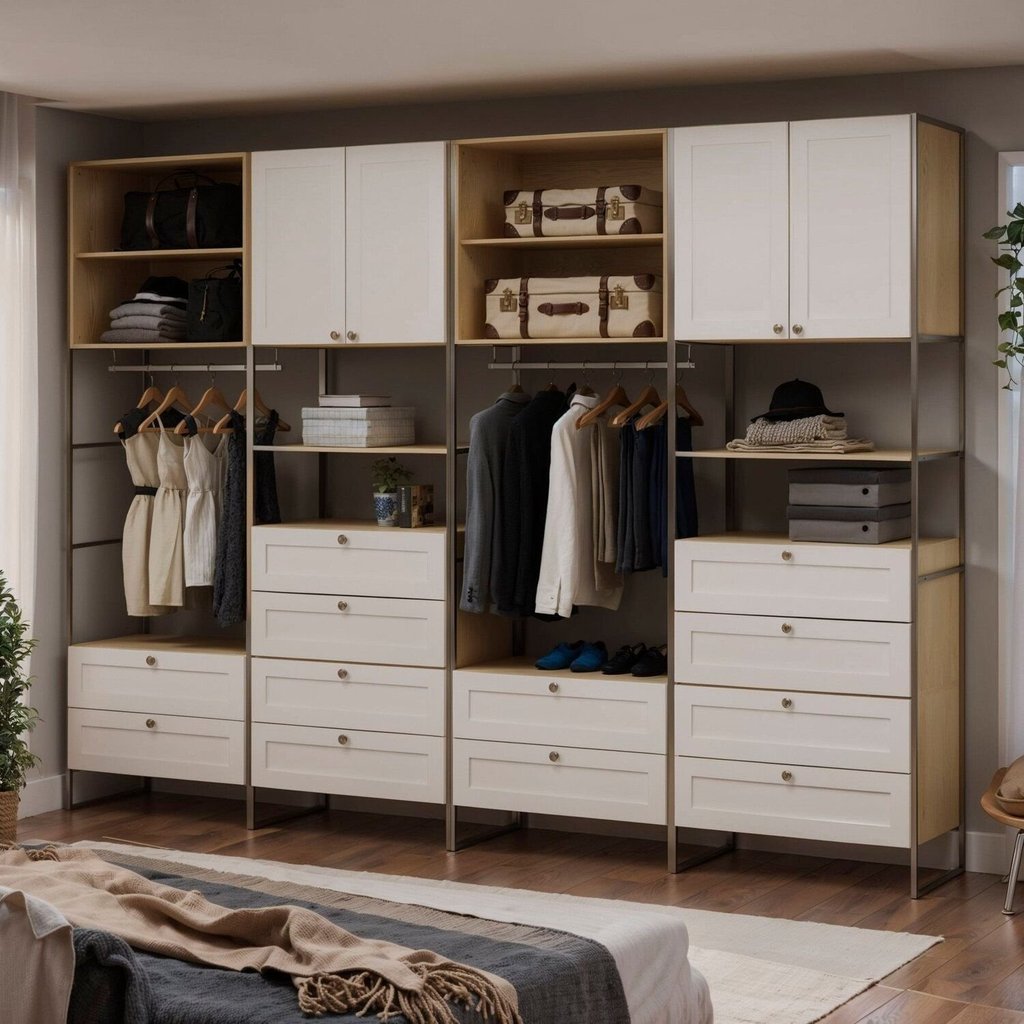 Guarda-roupa Closet Industrial Mdf com Frentes Provençal Infinity ...