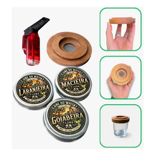 Defumador De Bebidas Whisky E Coquetel + Maçarico + 3 Aromas