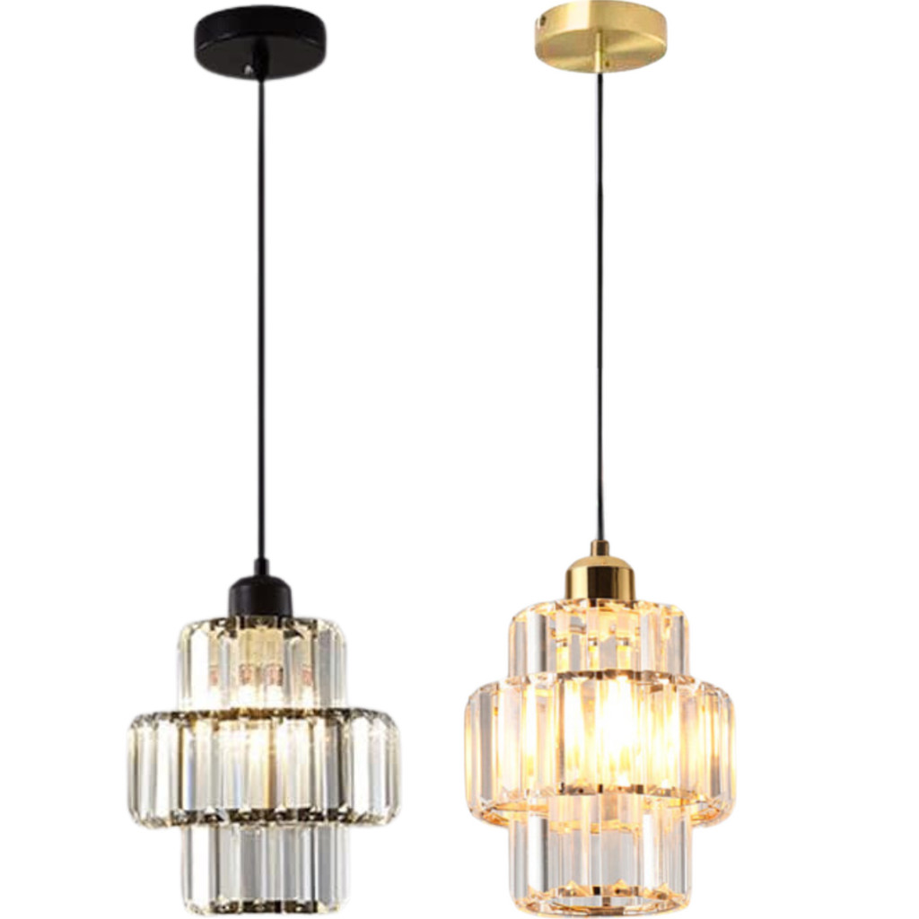 Luminária Pendente até 128cm 32 Cristais Metal Lustre Plafon Teto ...