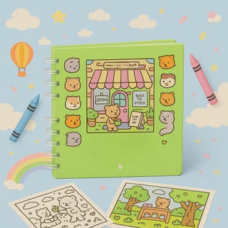 Livro caderno para colorir com desenhos criativos entretenimento relaxante infantil em Oferta na Shopee