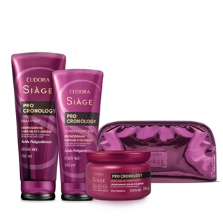Kit Siàge Pro Cronology (3 Itens) + Nécessaire em Oferta na Shopee