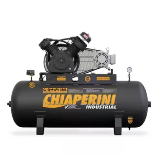 Compressor de ar 40 pés 360 litros 10 hp 175 lbs trifásico - CJ 40+ APV 360L - Chiaperini (220/380 (Trif&aacute;sico)) em Oferta na Shopee