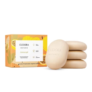 Eudora Instance Sabonete Vegetal em Barra Maracujá 4x80g em Oferta na Shopee