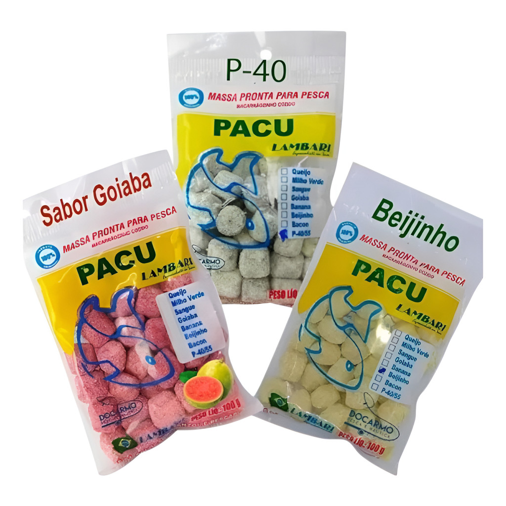 Melhor Massa Isca Para Pacu Pronta Kit 3 Sabores 100g Cada | Shopee Brasil