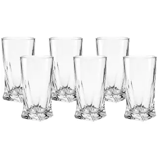 Conjunto de Copos de Vidro Twist 270ml 6 Peças - Casambiente em Oferta na Shopee