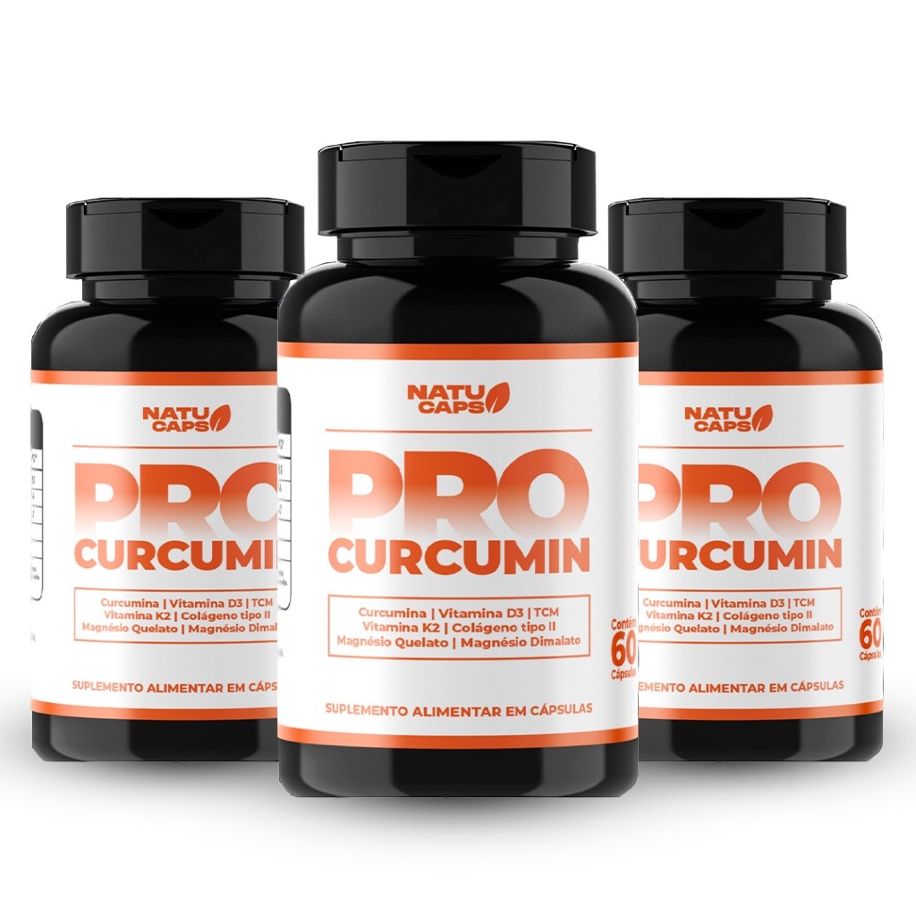 3 Un Pro Curcumin - 180 Cápsulas - Envio Imediato - Formula Avançada ...