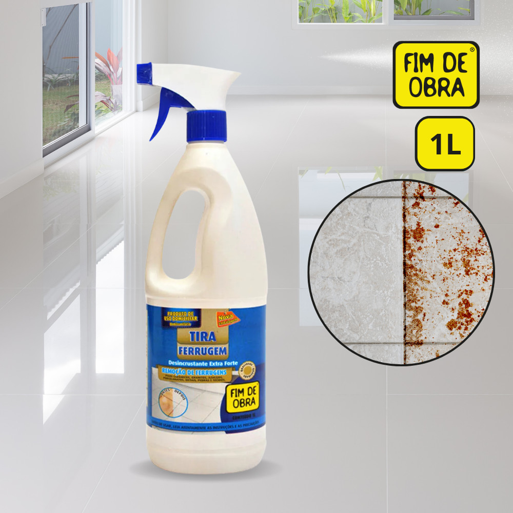 Tira Ferrugem Fim De Obra Removedor Manchas Pisos Metais Granitos ...