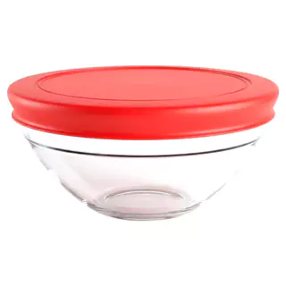 Pote de Vidro Bowl Borossilicato com Tampa Vermelha 500ml  1 peça - Casambiente em Oferta na Shopee