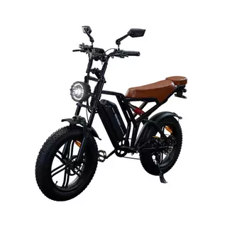 Bicicleta Elétrica 750W Fat Bateria de Lítio Removível E-bike Wehawk Wx-19 48V 15Ah Marrom