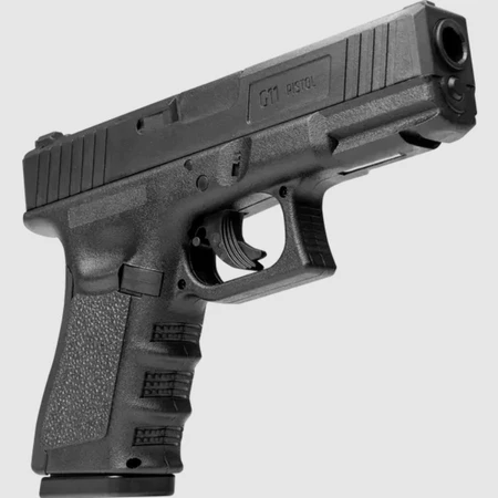 Kit Pistola Pressão G11 6mm + 5 Co2 + 300 Esferas de Aço Rossi + Coldre + 10 Alvos