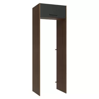 Porta-Geladeira 73 cm 1 Porta Basculante Rustic/Preto Agata Madesa em Oferta na Shopee