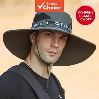Verão respirável masculino aba grande protetor solar chapéu de sol verão ao ar livre masculino aba grande chapéu de sol em Oferta na Shopee