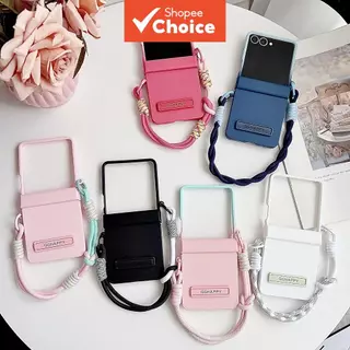 Design Simples e Moderno - Capa Antiderrapante Zflip3 Flip4 Flip5 Flip6 Flip7 FE para Samsung Galaxy Z Flip 7 6 5 4 3 em Oferta na Shopee