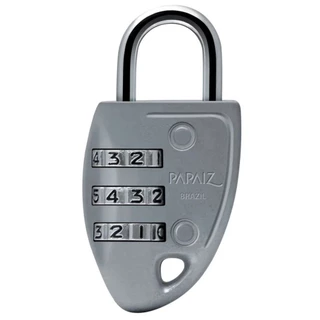 Cadeado com segredo 30 mm em zamac - CS23 - Papaiz (Prata) em Oferta na Shopee