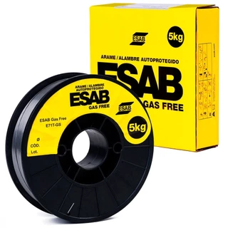 Arame para solda mig 1,0 mm 5 kg uso sem gás - Gas Free Esab em Oferta na Shopee