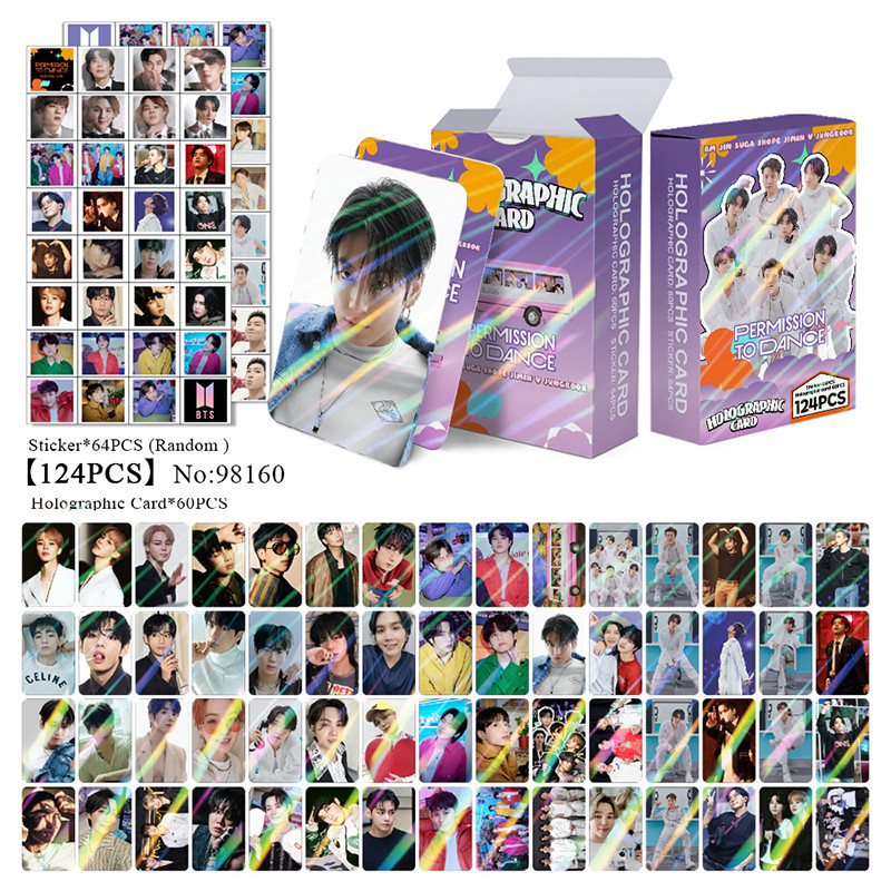 124 Pçs/Caixa BTS Photocards ARIRANG Cartão LOMO Holográfico KPOP