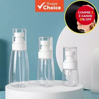 Frascos De Spray Para Viagem 30ml , 60ml , 100ml : Recipientes Versáteis Cosméticos E Repelentes De Insetos em Oferta na Shopee