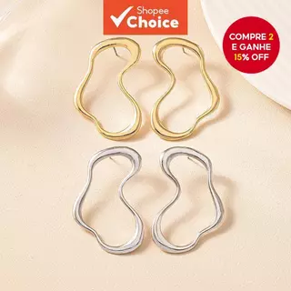 Brincos Irregulares Elegantes Femininos Festa Minimalista Presente De Aniversário De Natal em Oferta na Shopee