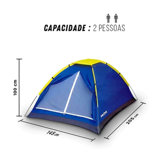 Barraca de Camping Iglu Mor 2 Pessoas | Impermeável | Leve e Fácil de Montar em Oferta na Shopee