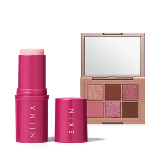 Combo Niina Secrets Skin: Paleta de Sombras Shine 5,4g + Balm Hidratante Facial 15g em Oferta na Shopee