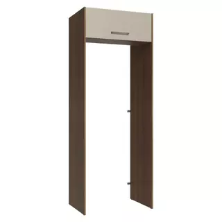Porta-Geladeira 83 cm 1 Porta Basculante Rustic/Crema Agata Madesa em Oferta na Shopee