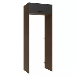 Porta-Geladeira 83 cm 1 Porta Basculante Rustic/Preto Agata Madesa em Oferta na Shopee