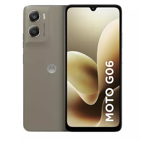 Smartphone Motorola Moto G06 4G 256GB 4GB RAM Câmera Traseira 50MP Câmera Frontal 8MP Tela de 6 9 5200 mAh Bege
