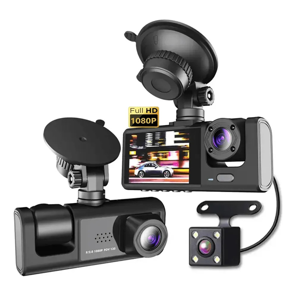 Câmera Veícular Black Box Traffic Recorder Super Hd 1296p Ms | Shopee ...