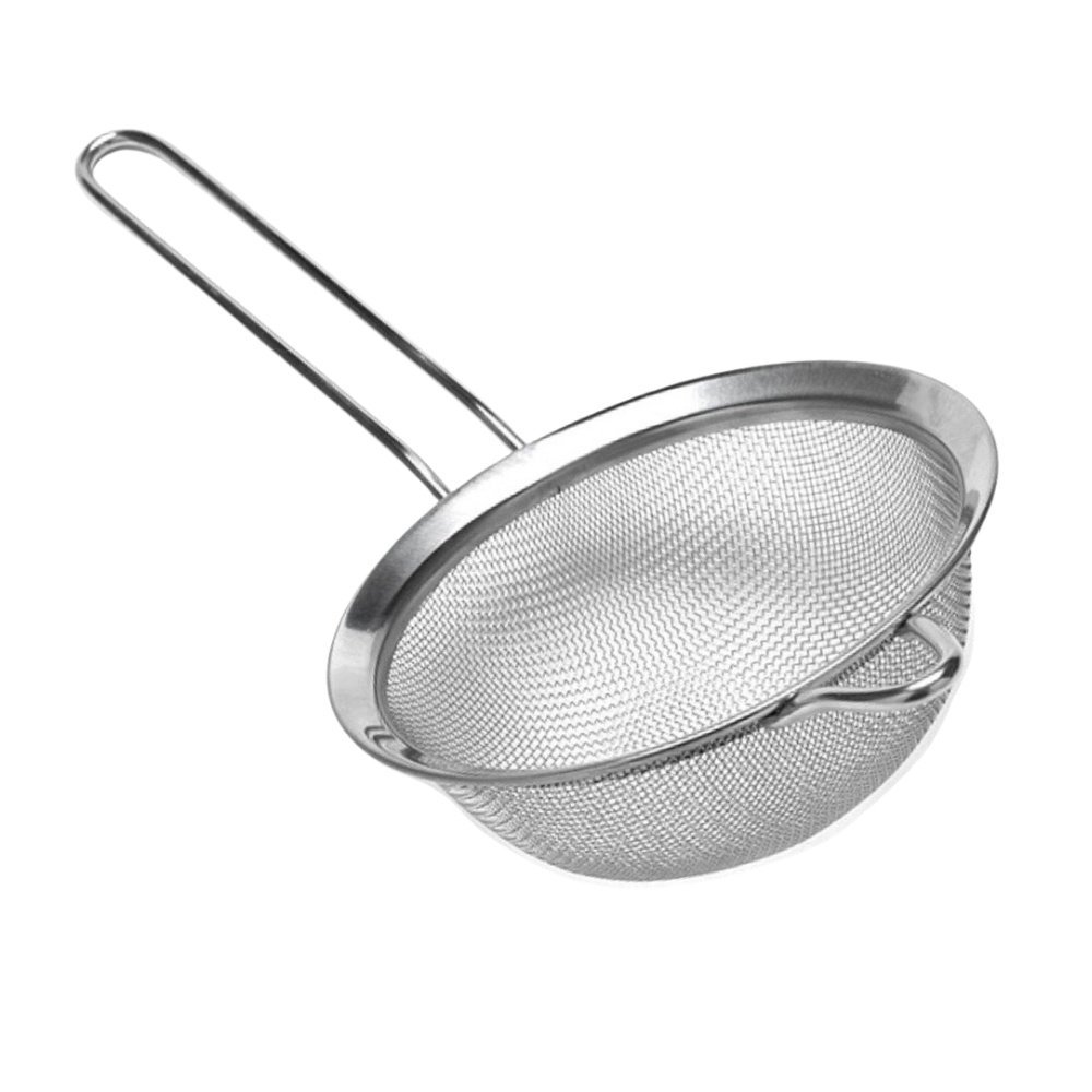 Peneira Aço Inox 10 cm para Cozinha Profissional Malha Fina Média ...