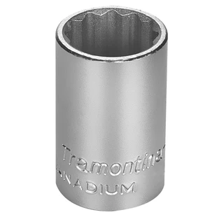 Soquete estriado 17 mm encaixe 1/2pol CRV - Tramontina em Oferta na Shopee