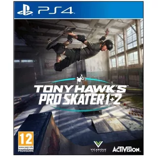 Tony Hawk's Pro Skater 1 + 2 - PS4 - Vídeo Game Mídia Física Novo - Jogo de Skate