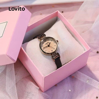 Lovito Relógio De Quartzo Casual Liso Retrô E Elegante, Simples E Versátil Para Todas As Estações Para Mulheres LFA82346 — foto 2 — Achou Levou Brasil