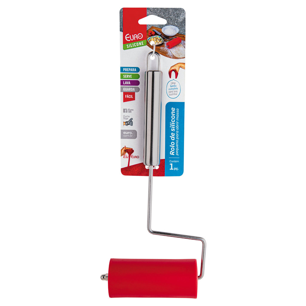 Rolo de Silicone Para Massa Antiaderente Pequeno Pizza Pães 