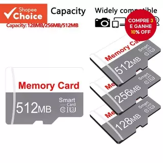 Cartão Micro SD 128MB/256MB/512MB-flash TF Adequado Para Câmeras , Áudio E Vigilância Do Carro em Oferta na Shopee