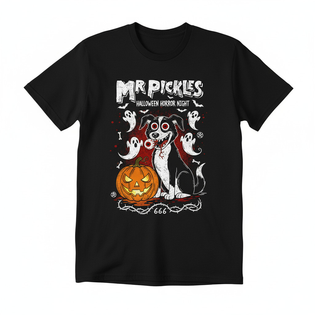 Camiseta Masculina Unissex Mr Pickles Série Animada Oversized