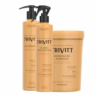 Kit Trivitt Cauterizaçao, Hidrataçao Intensiva, Fluido em Oferta na Shopee