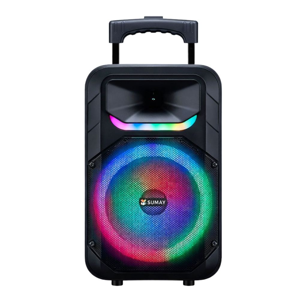 Caixa de Som Portátil 320W Bluetooth TWS LED Bateria Sumay SM-CAP47 ...