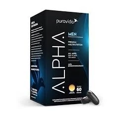 Alpha Men 60 Caps Multivitaminico Masculino Alta Absorcao Puravida