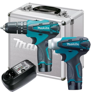 Combo Furadeira Parafusadeira de Impacto + Parafusadeira de Impacto - DK1493 - Makita em Oferta na Shopee