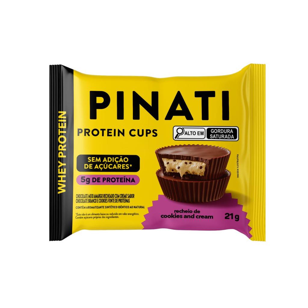Pinati Protein Cups Cookies & Cream 21G | Shopee Brasil