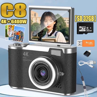 Câmera Infantil Digital HD CCD De Cartão De Memória De 32GB , Zoom 8x , De 48 Milhões De Pixels Escolar Vintage Portátil