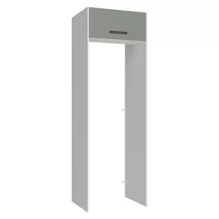 Porta-Geladeira 73 cm 1 Porta Basculante Branco/Cinza Agata Madesa em Oferta na Shopee