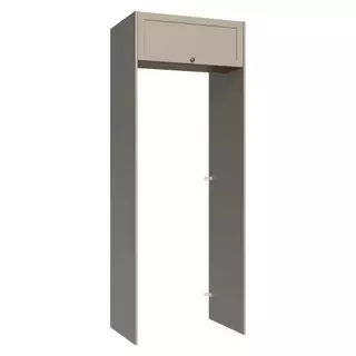 Porta-Geladeira 83 cm 1 Porta Basculante Crema/Rustic/Crema Vik Madesa em Oferta na Shopee