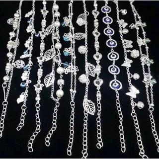 Kit 6/12/24 Pulseiras Bijuterias Prata e Dourado - Feminina Sortidos